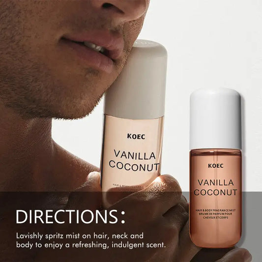 Vanilla & Coconut Fragrance Mist — Alcohol-Free Body Spray | Free UK Delivery