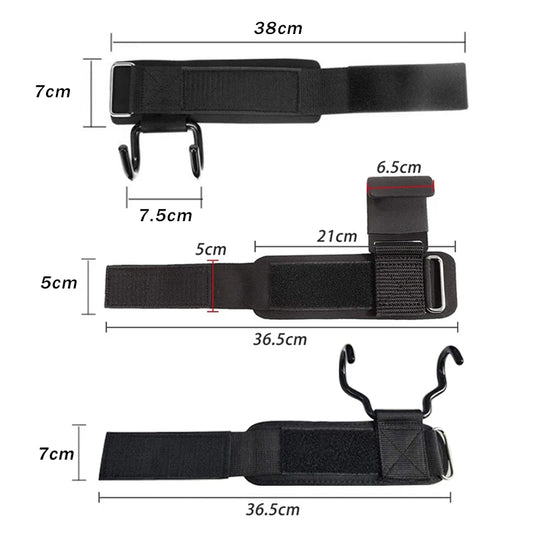 Weight Lifting Hook Grips & Wrist Wraps — Deadlift & Pull-Up Straps | Free UK Delivery