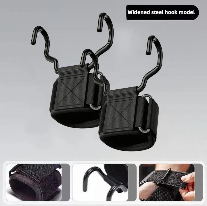 Weight Lifting Hook Grips & Wrist Wraps — Deadlift & Pull-Up Straps | Free UK Delivery