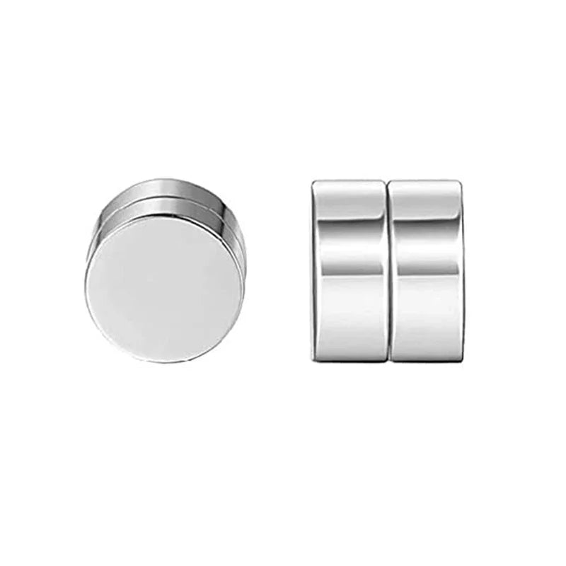 Magnetic Crystal Ear Studs — No Piercing Zircon Clip Earrings for Men & Women | Free UK Delivery
