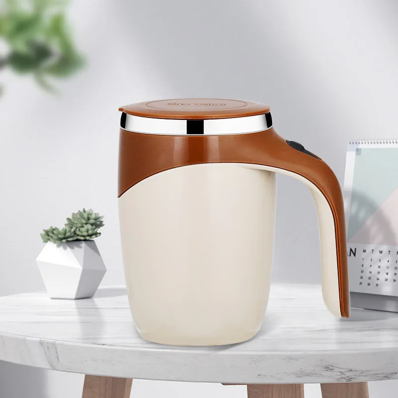 Self-Stirring Coffee Mug — USB Rechargeable Electric Mixing Cup for Coffee, Tea & Protein Shakes