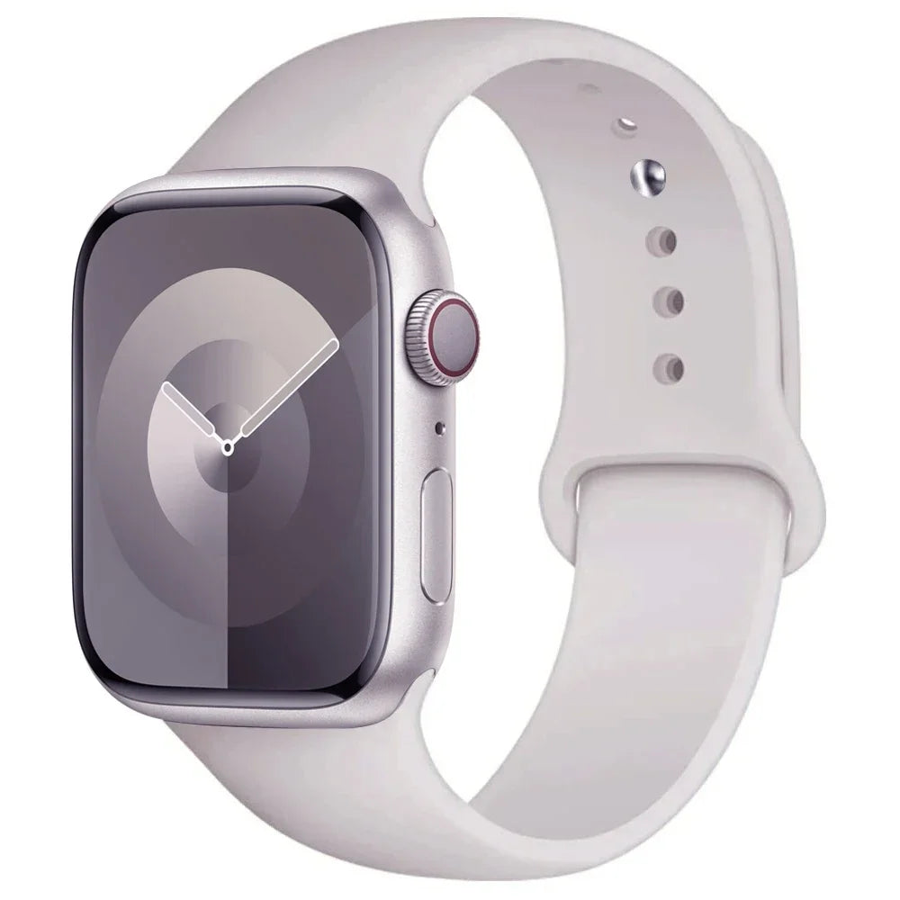 Silicone Apple Watch Band — All Series Compatible 38mm to 49mm | Free UK Delivery