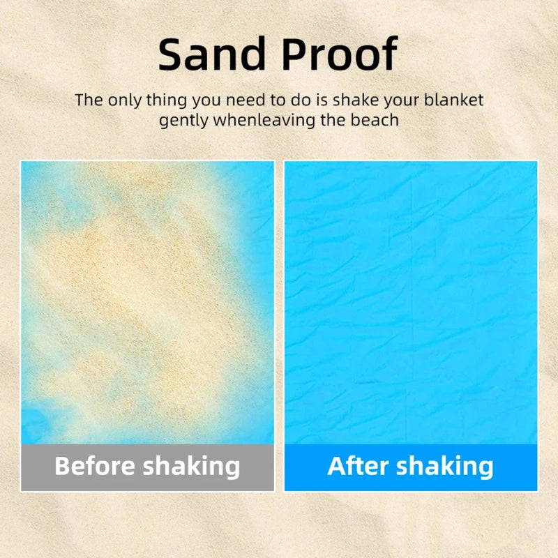 Waterproof Sand-Free Beach Mat — Extra Large Foldable Picnic & Festival Blanket | Free UK Delivery