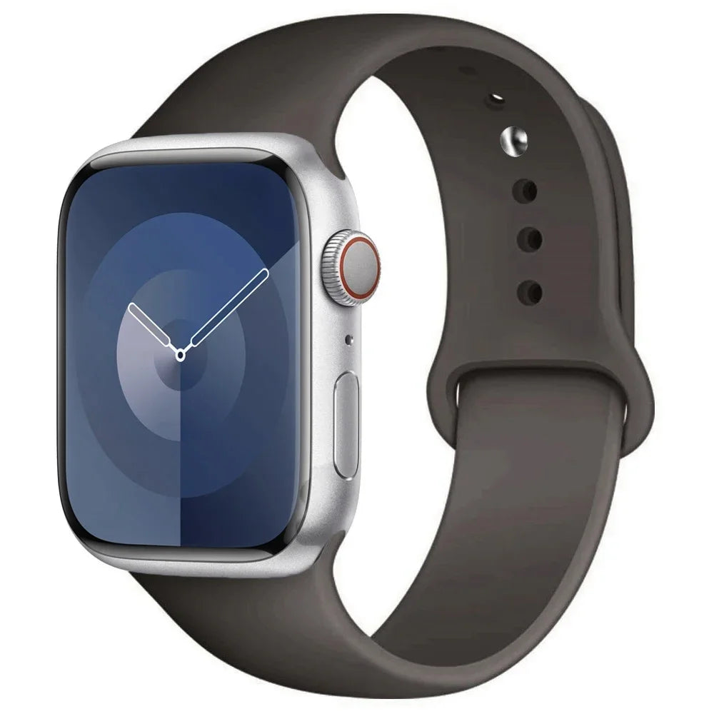 Silicone Apple Watch Band — All Series Compatible 38mm to 49mm | Free UK Delivery