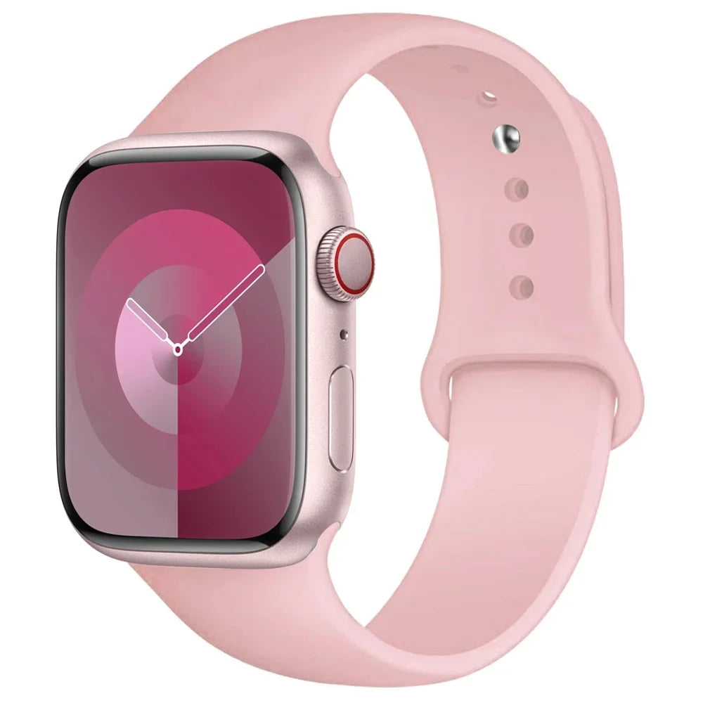 Silicone Apple Watch Band — All Series Compatible 38mm to 49mm | Free UK Delivery