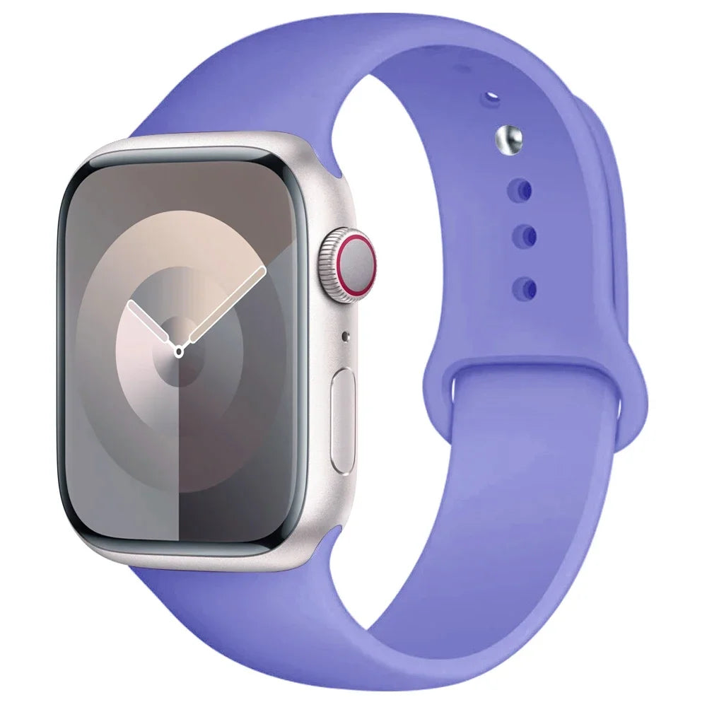 Silicone Apple Watch Band — All Series Compatible 38mm to 49mm | Free UK Delivery