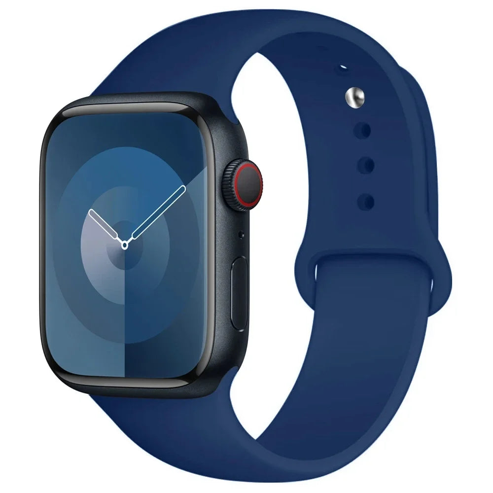 Silicone Apple Watch Band — All Series Compatible 38mm to 49mm | Free UK Delivery