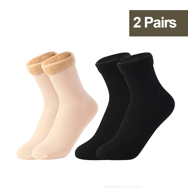 Thermal Fleece Socks for Women — Thick Cosy Winter Socks for Home, Boots & Snow