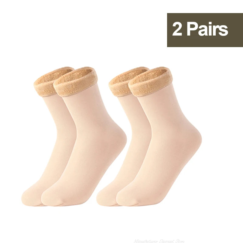 Thermal Fleece Socks for Women — Thick Cosy Winter Socks for Home, Boots & Snow