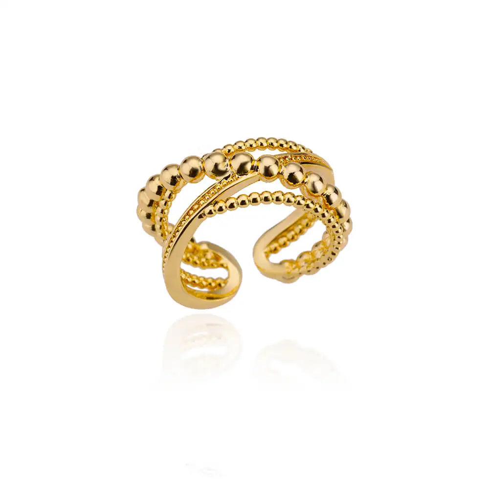 316L Stainless Steel Gold Ring — Never Fade Luxury Couples Ring | Free UK Delivery