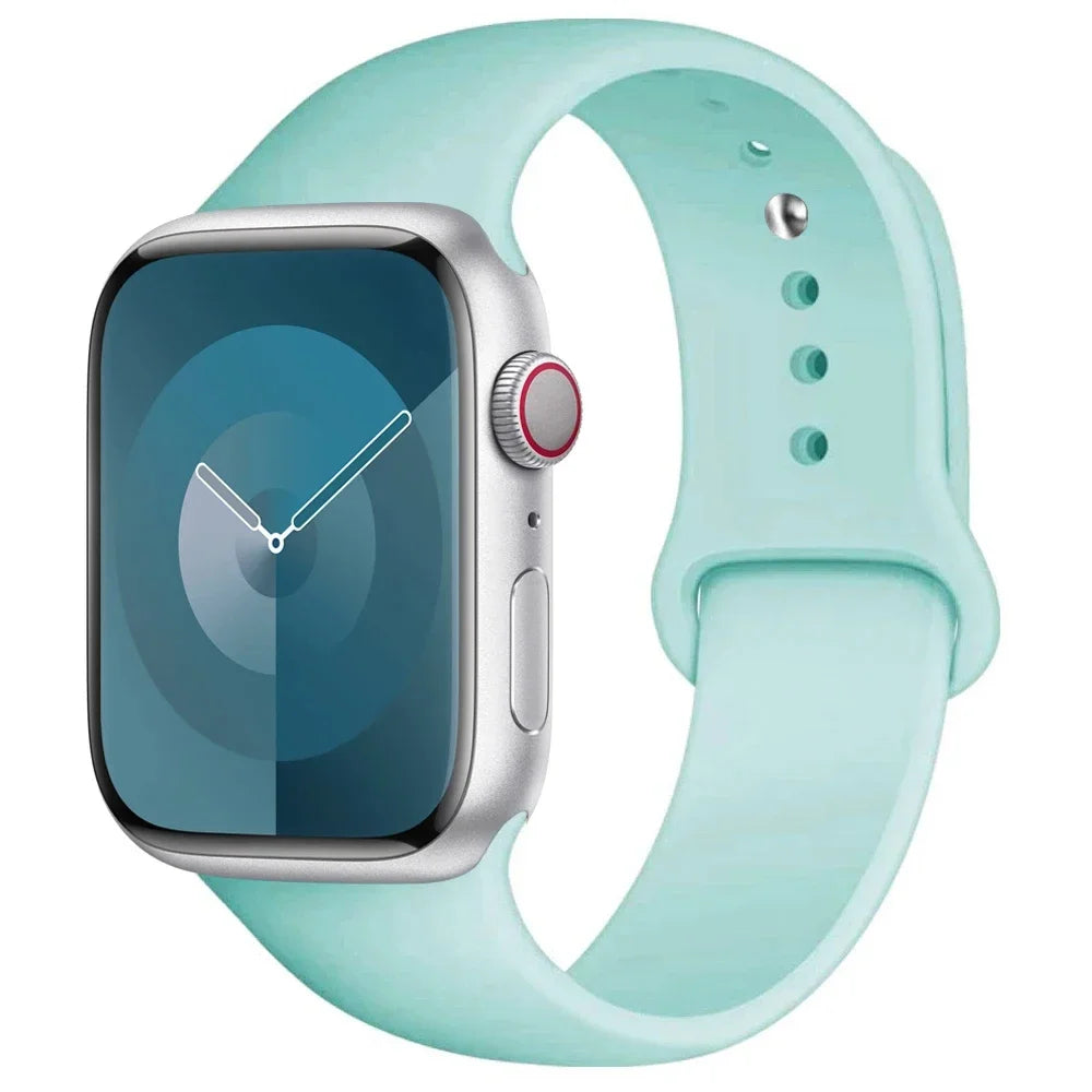 Silicone Apple Watch Band — All Series Compatible 38mm to 49mm | Free UK Delivery