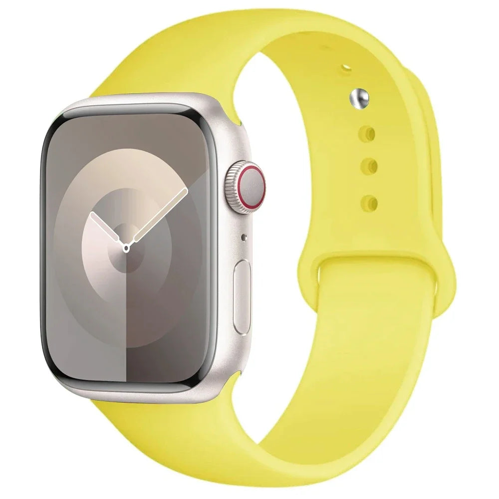 Silicone Apple Watch Band — All Series Compatible 38mm to 49mm | Free UK Delivery