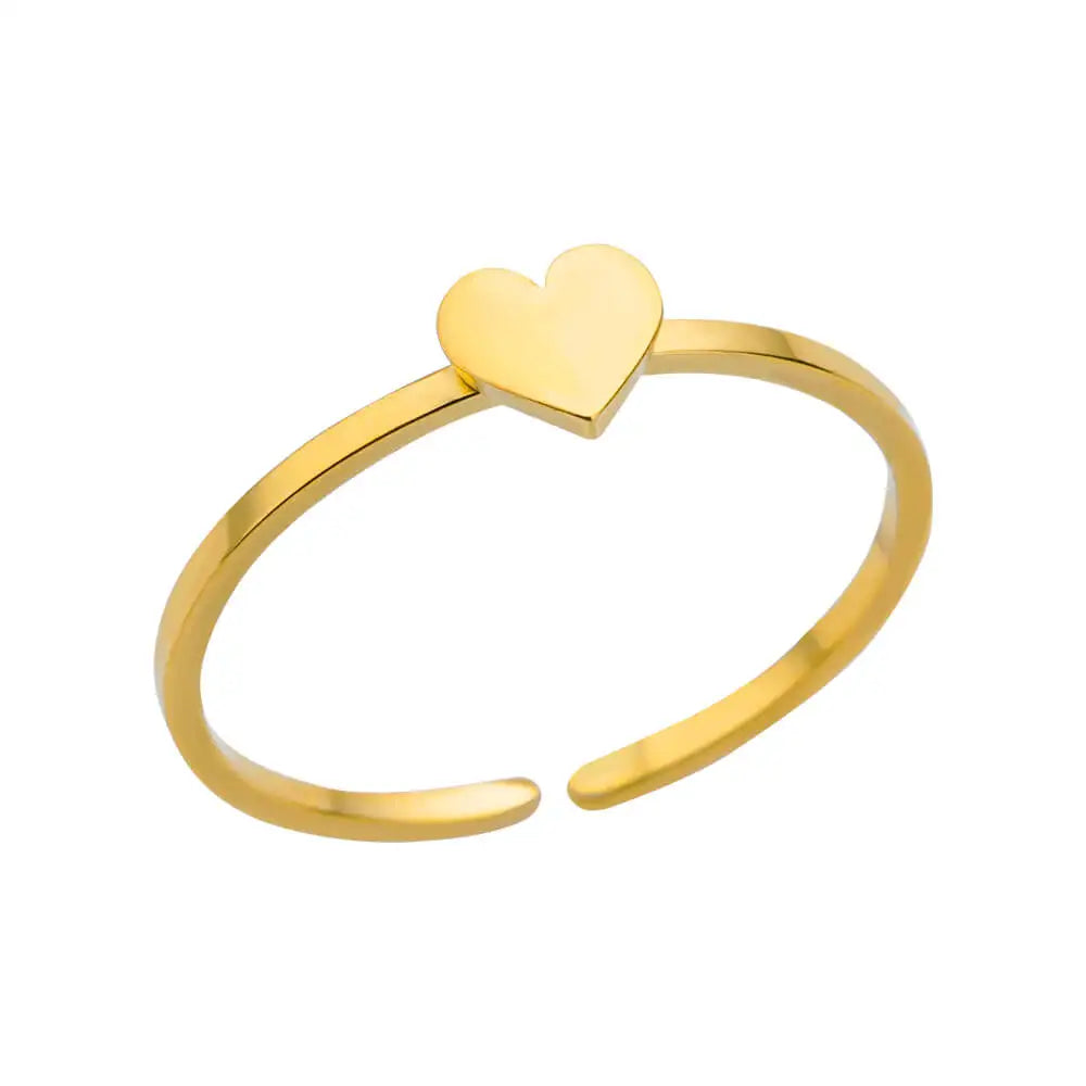 316L Stainless Steel Gold Ring — Never Fade Luxury Couples Ring | Free UK Delivery