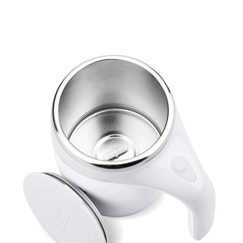 Self-Stirring Coffee Mug — USB Rechargeable Electric Mixing Cup for Coffee, Tea & Protein Shakes