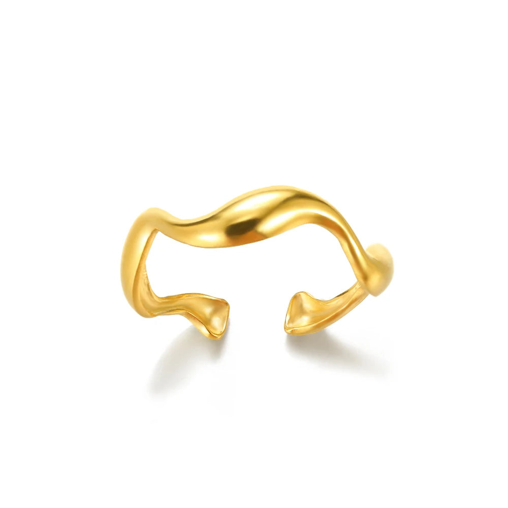 316L Stainless Steel Gold Ring — Never Fade Luxury Couples Ring | Free UK Delivery