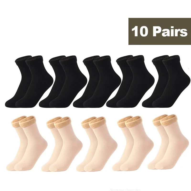 Thermal Fleece Socks for Women — Thick Cosy Winter Socks for Home, Boots & Snow