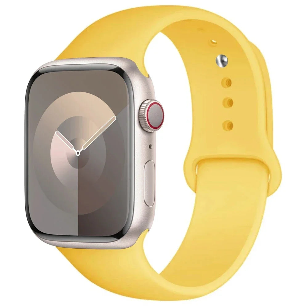 Silicone Apple Watch Band — All Series Compatible 38mm to 49mm | Free UK Delivery
