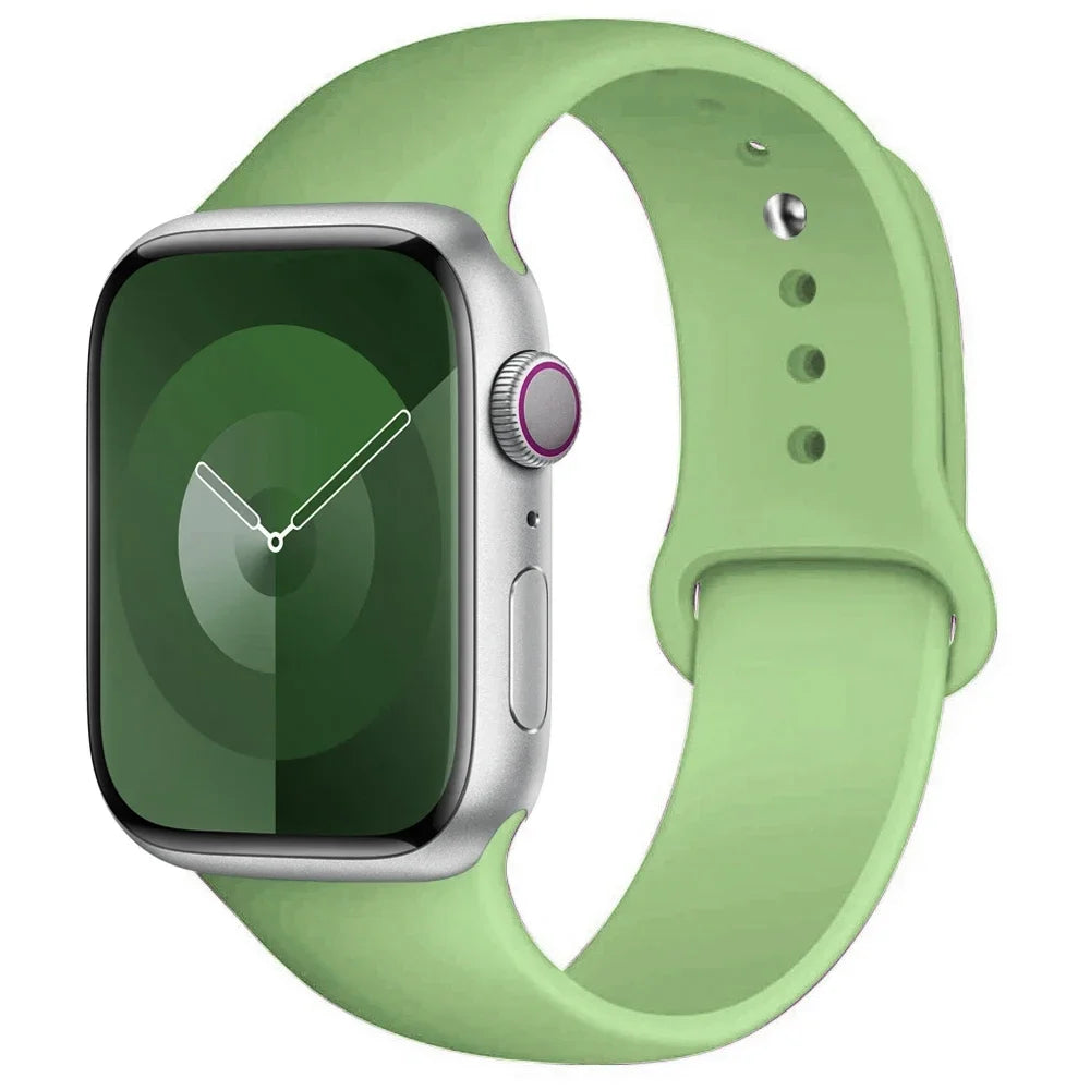 Silicone Apple Watch Band — All Series Compatible 38mm to 49mm | Free UK Delivery