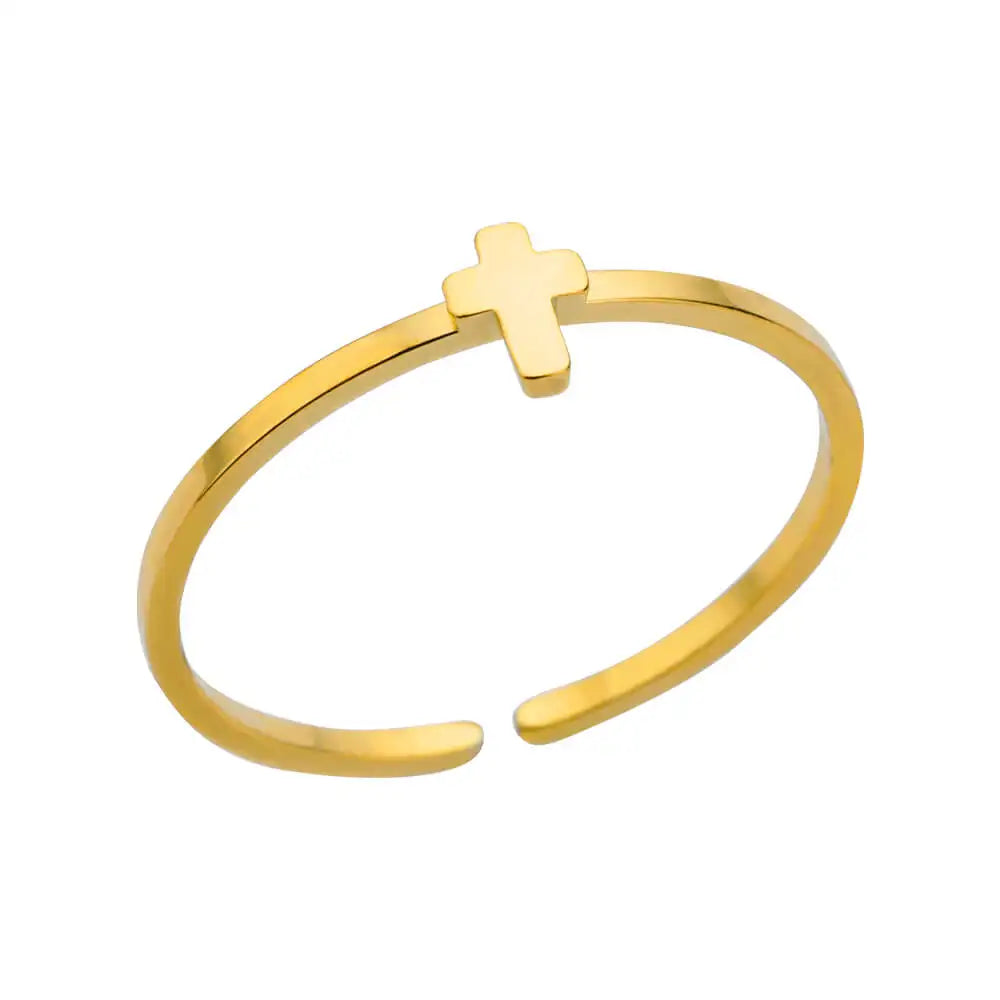 316L Stainless Steel Gold Ring — Never Fade Luxury Couples Ring | Free UK Delivery
