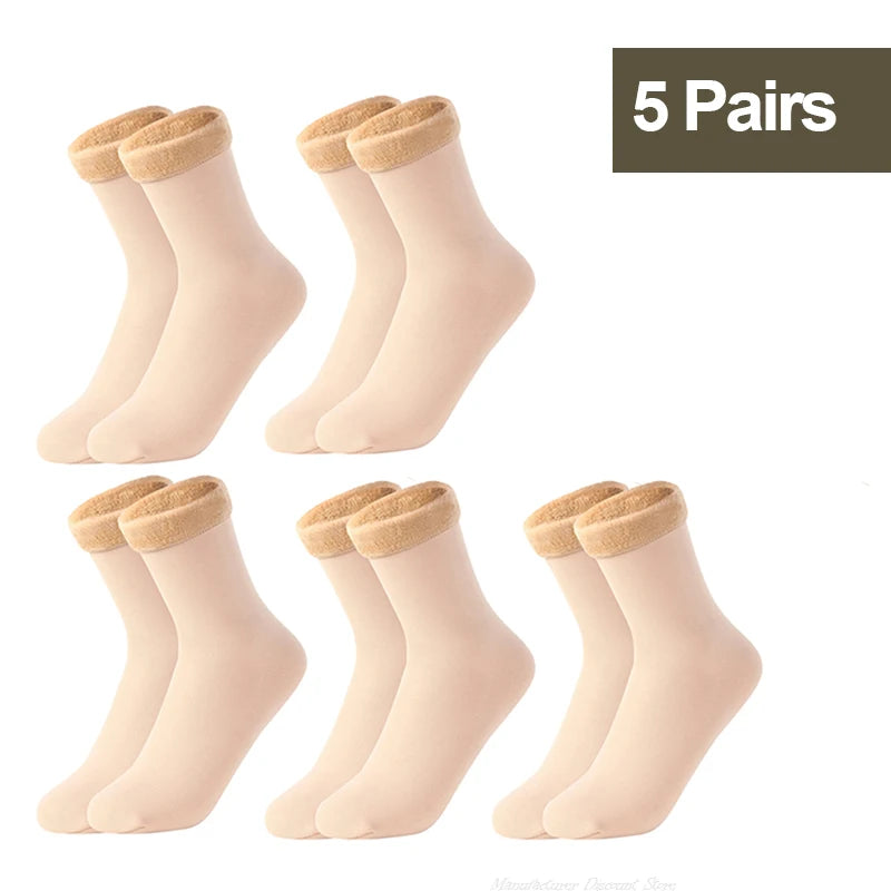 Thermal Fleece Socks for Women — Thick Cosy Winter Socks for Home, Boots & Snow