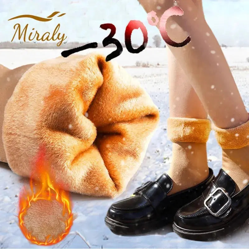 Thermal Fleece Socks for Women — Thick Cosy Winter Socks for Home, Boots & Snow