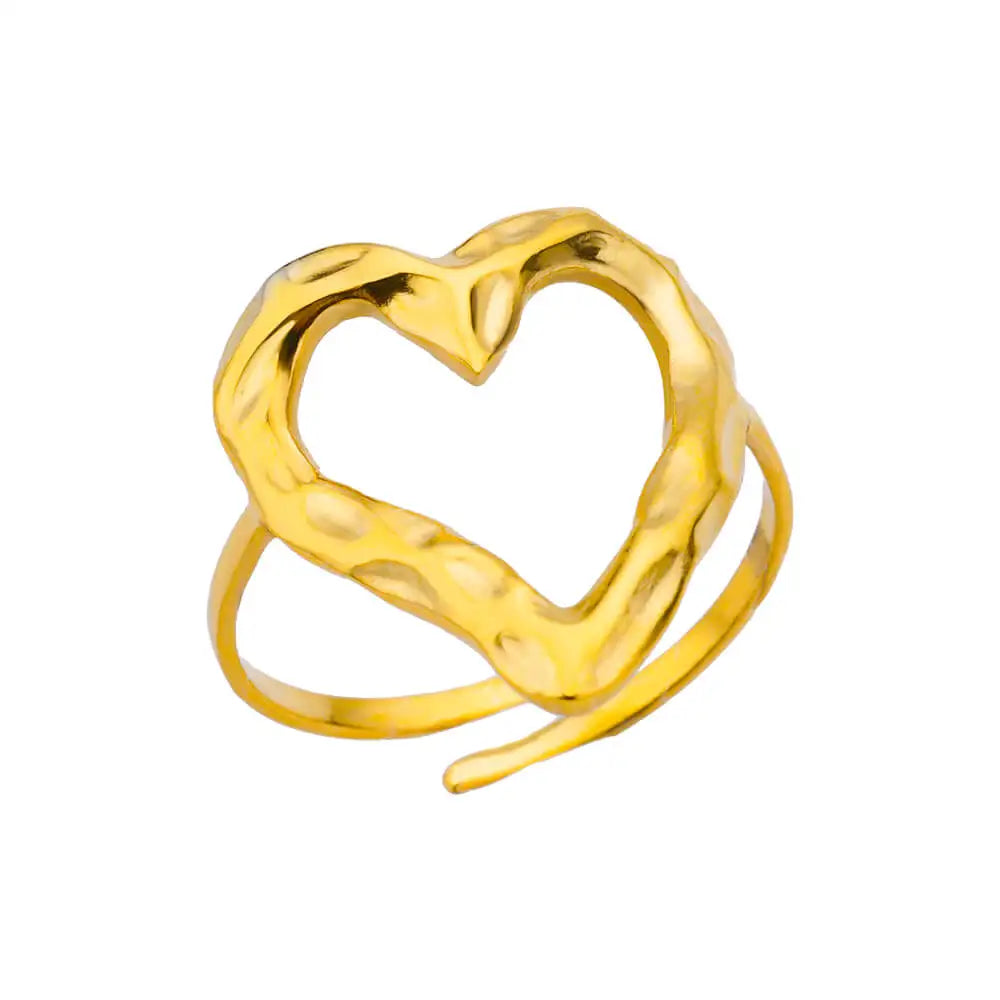 316L Stainless Steel Gold Ring — Never Fade Luxury Couples Ring | Free UK Delivery