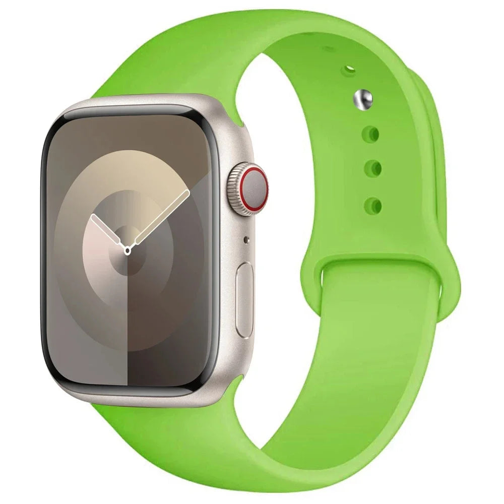 Silicone Apple Watch Band — All Series Compatible 38mm to 49mm | Free UK Delivery