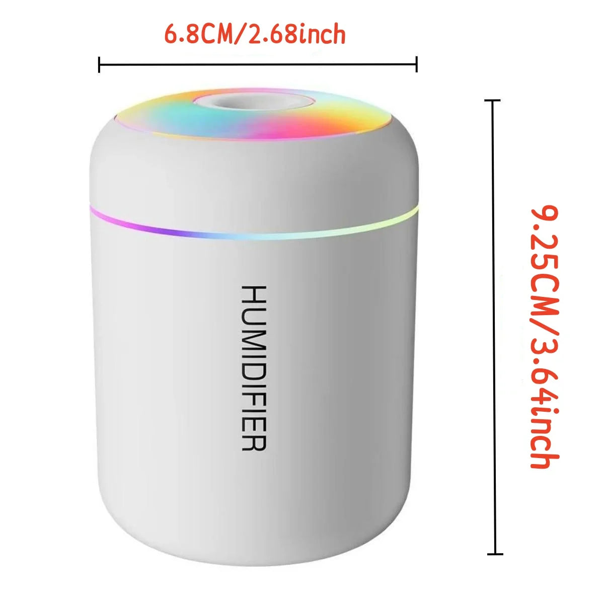 Mini Aromatherapy Diffuser & Humidifier — USB LED Mist Maker for Home, Bedroom & Car
