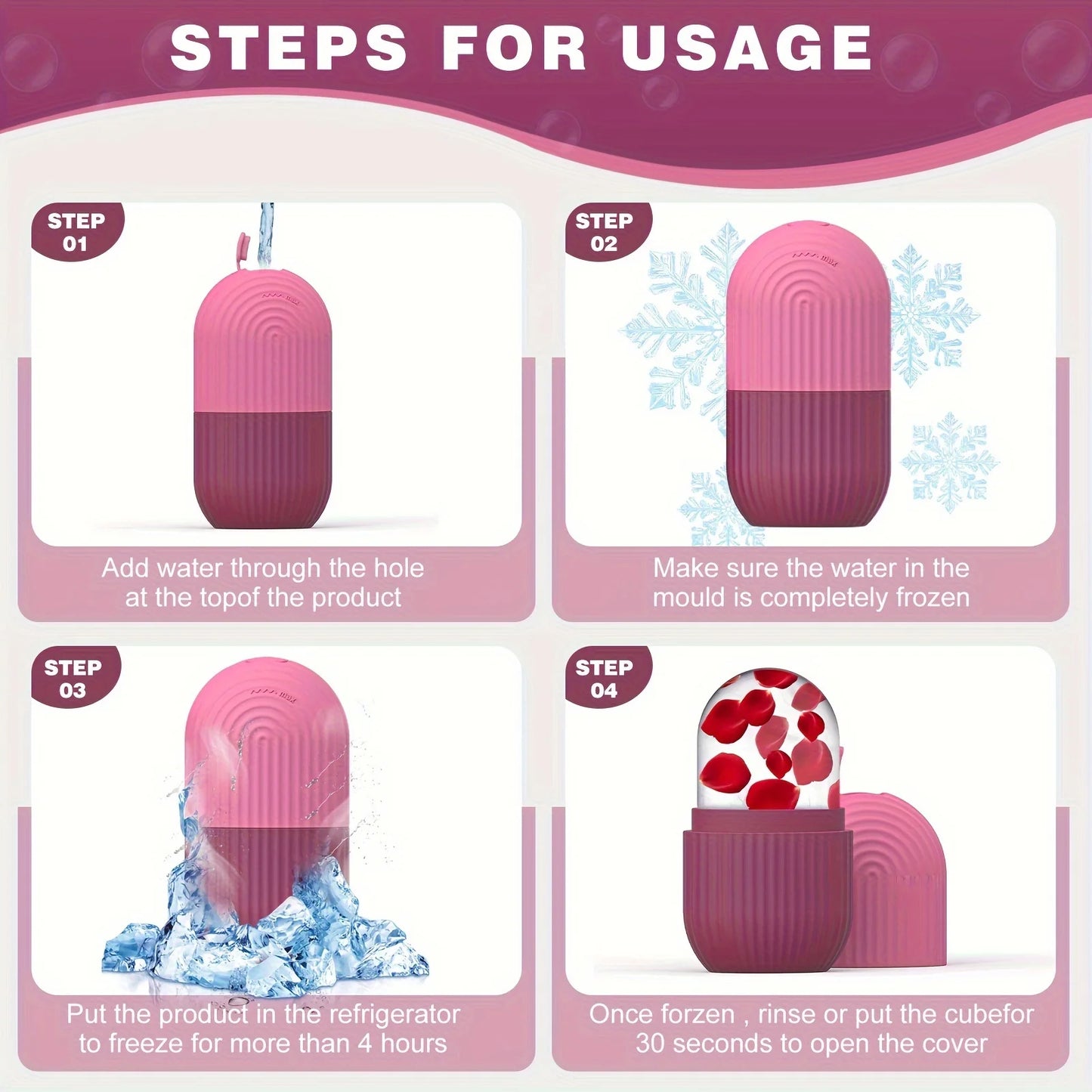Ice Face Roller — Fill, Freeze & Depuff in 60 Seconds | Free UK Delivery