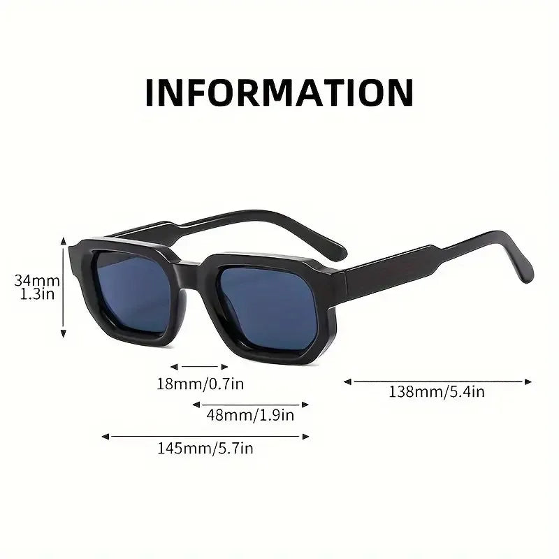 Vintage Rectangle Sunglasses — UV400 Retro Eyewear for Women | Free UK Delivery