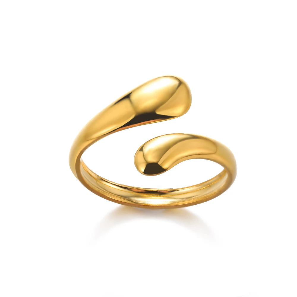 316L Stainless Steel Gold Ring — Never Fade Luxury Couples Ring | Free UK Delivery