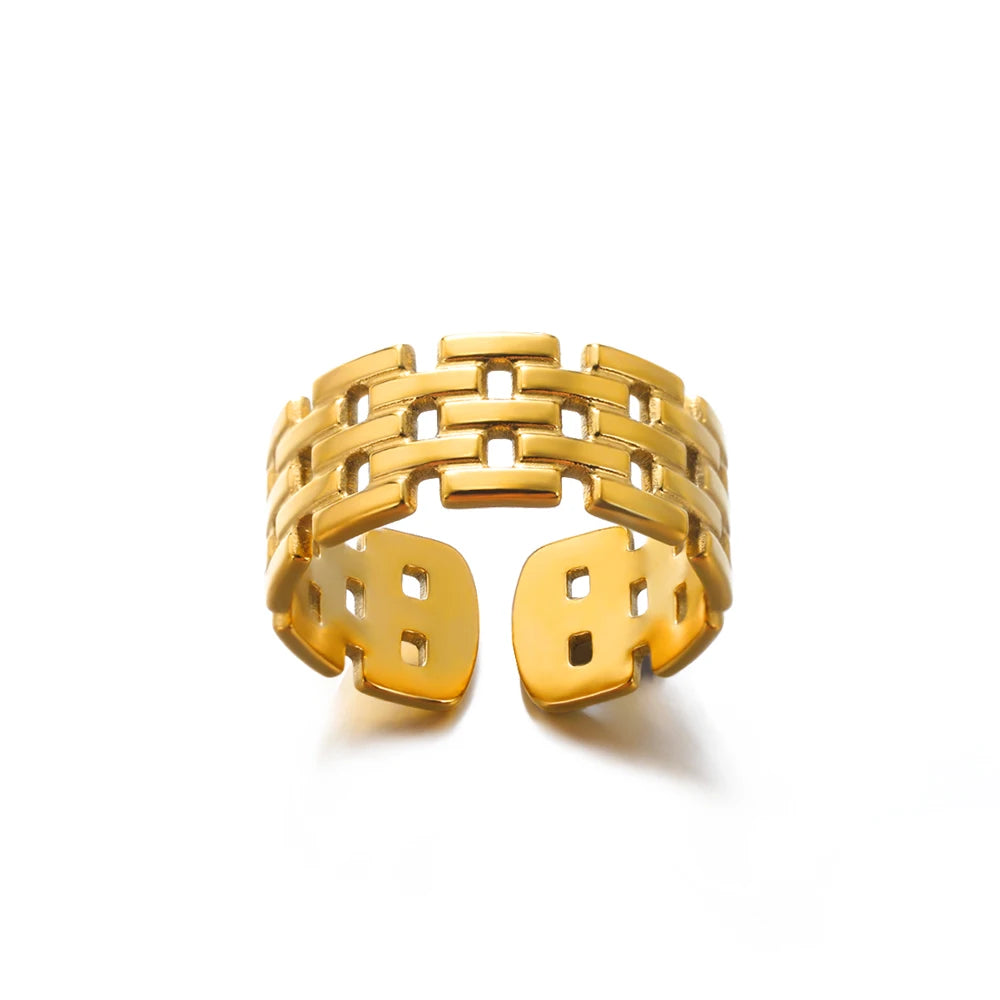 316L Stainless Steel Gold Ring — Never Fade Luxury Couples Ring | Free UK Delivery
