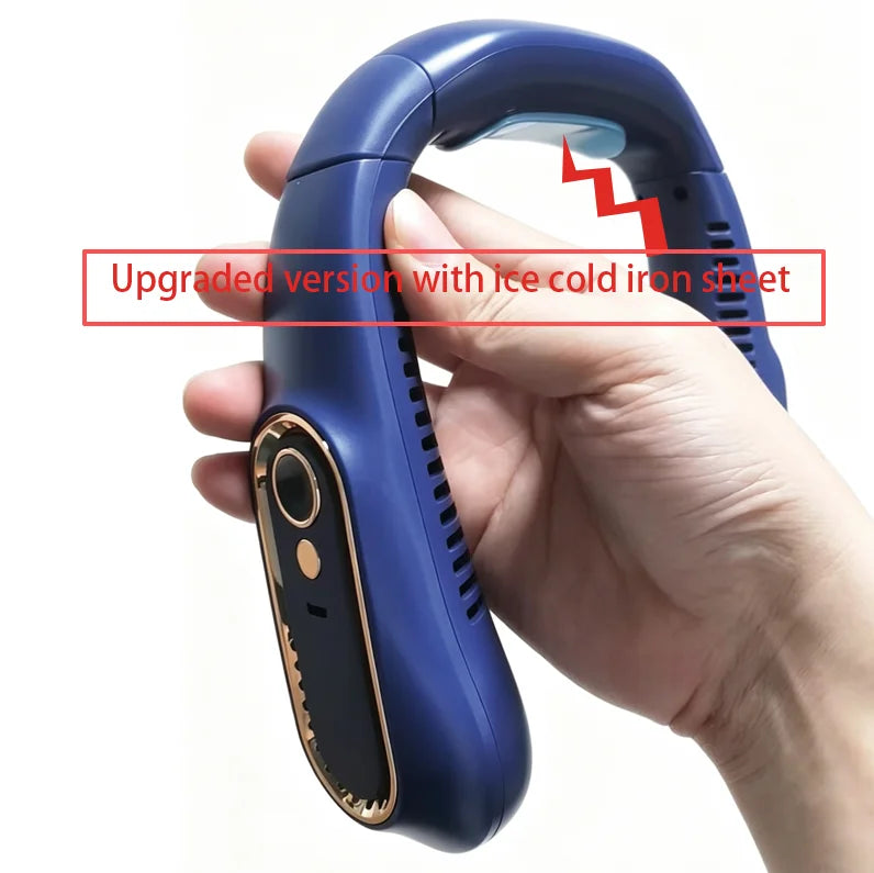 Bladeless Neck Fan — Hands-Free Cooling for Festivals, Commutes & Outdoors | Free UK Delivery
