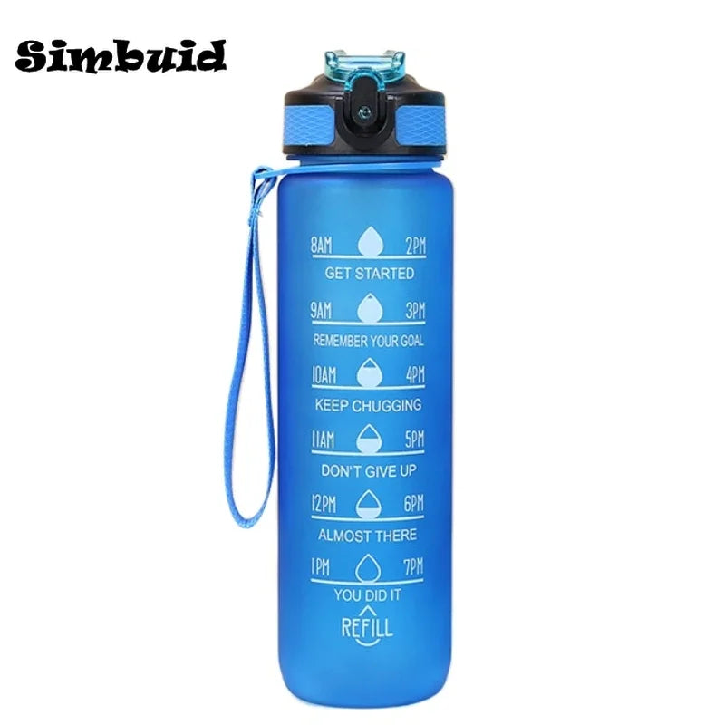 1000ml Gradient Water Bottle — Leak-Proof Straw Lid for Gym, Cycling & Travel | Free UK Delivery