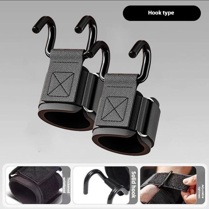 Weight Lifting Hook Grips & Wrist Wraps — Deadlift & Pull-Up Straps | Free UK Delivery