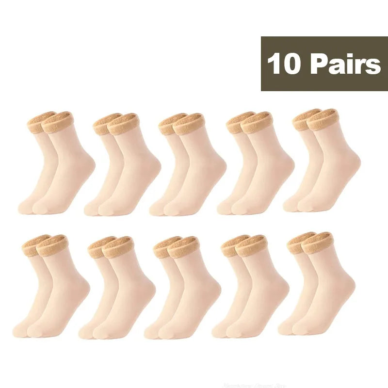 Thermal Fleece Socks for Women — Thick Cosy Winter Socks for Home, Boots & Snow