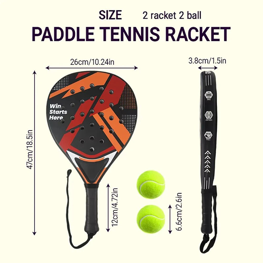 Padel Tennis Racket for Beginners — Anti-Vibration Durable Padel Bat | Free UK Delivery