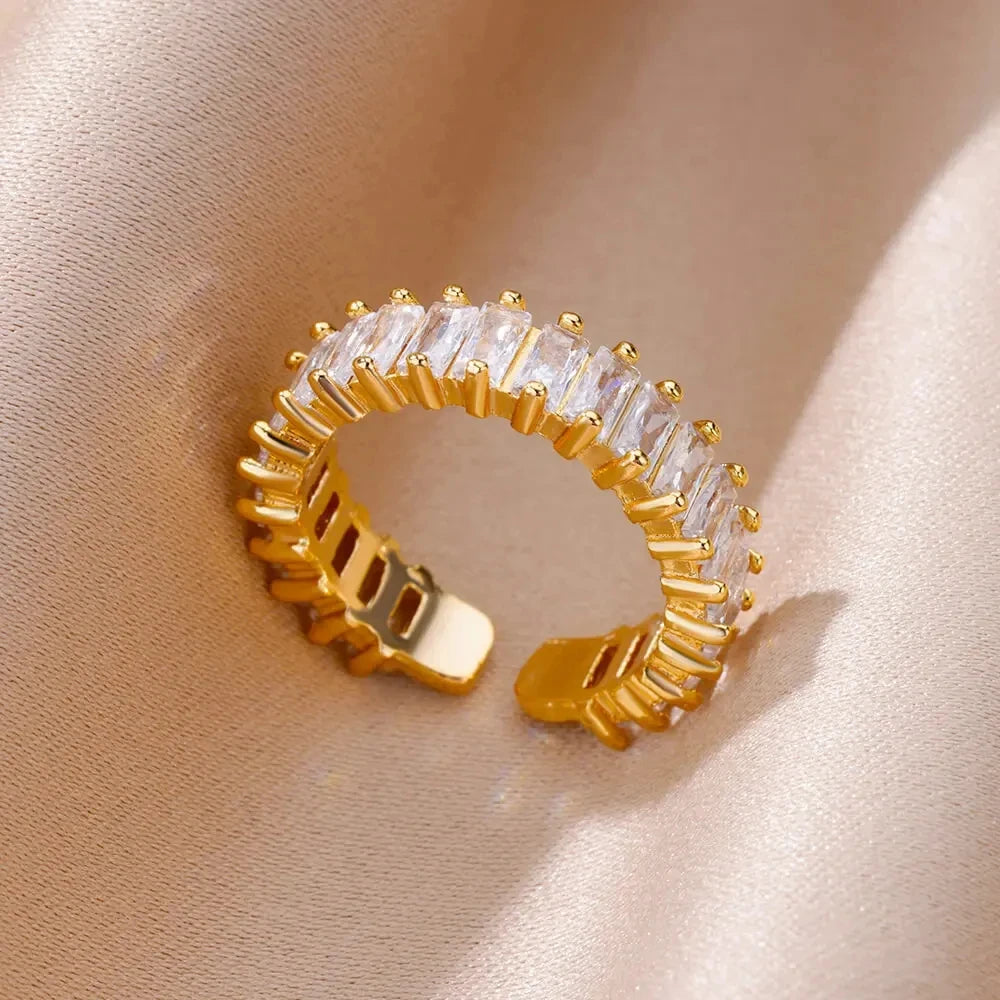 316L Stainless Steel Gold Ring — Never Fade Luxury Couples Ring | Free UK Delivery