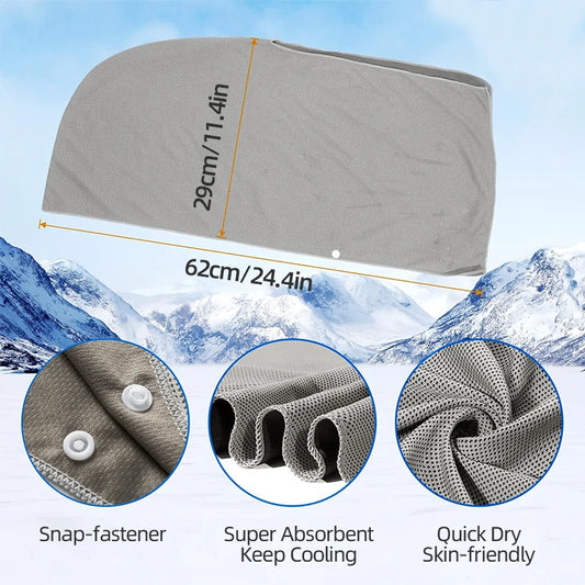 Cooling Hoodie Towel — Instant Cold Evaporative Technology for Sports & Summer | Free UK Delivery