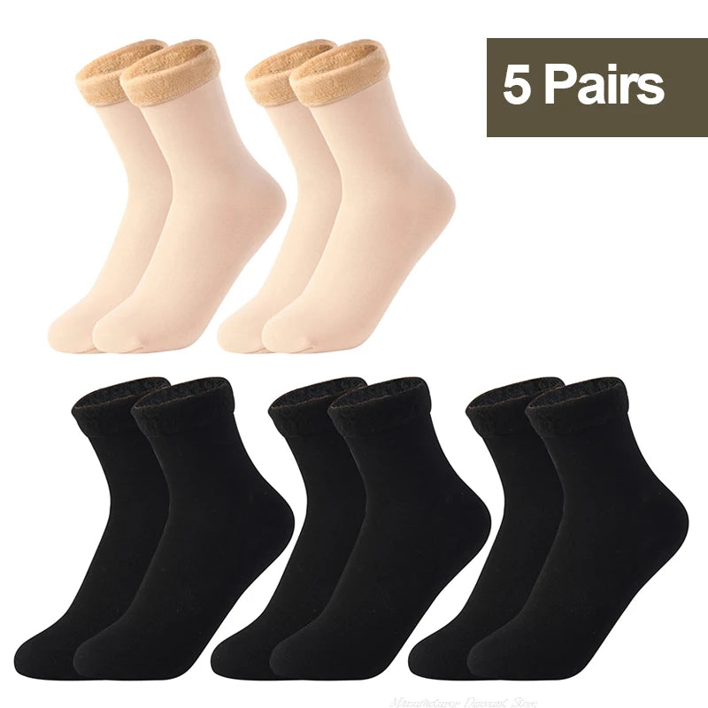 Thermal Fleece Socks for Women — Thick Cosy Winter Socks for Home, Boots & Snow