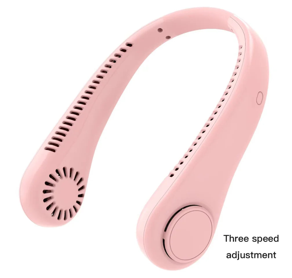 Bladeless Neck Fan — Hands-Free Cooling for Festivals, Commutes & Outdoors | Free UK Delivery