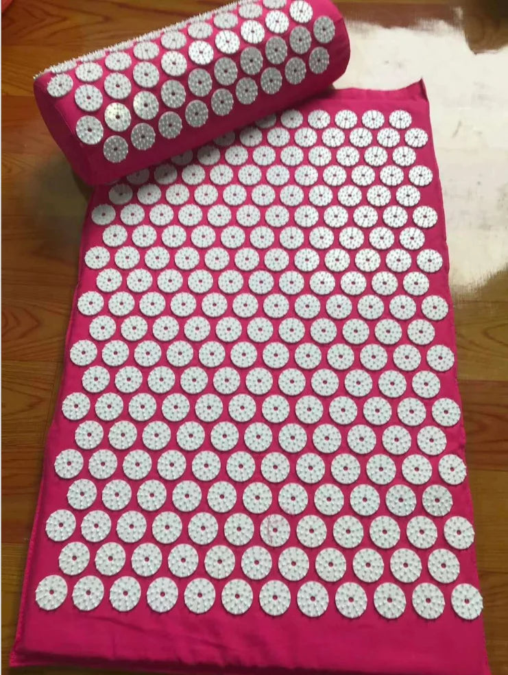 Acupressure Mat & Pillow Set — Back Pain, Neck Tension & Stress Relief | Free UK Delivery