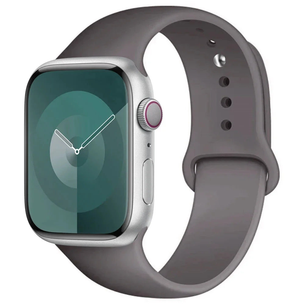 Silicone Apple Watch Band — All Series Compatible 38mm to 49mm | Free UK Delivery