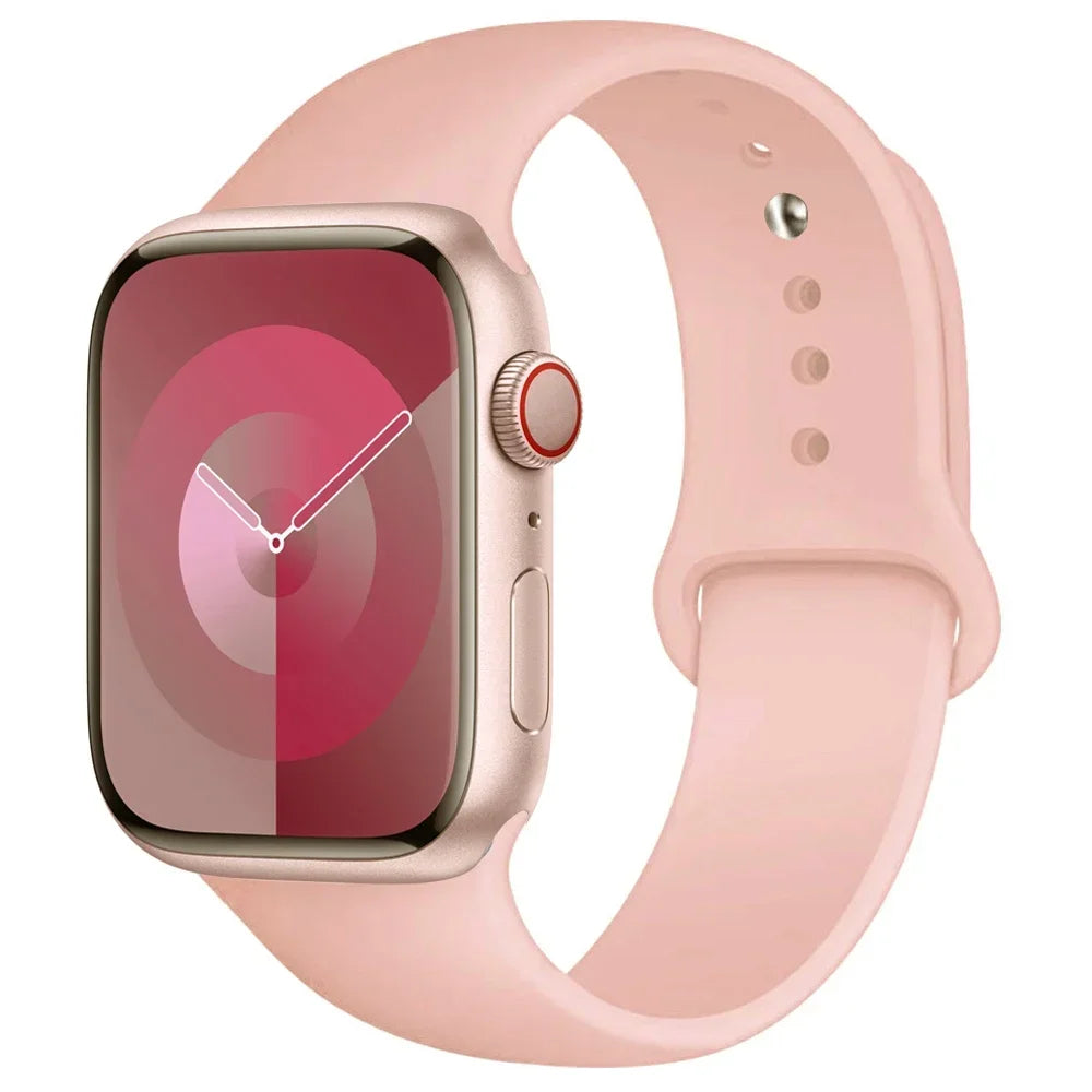 Silicone Apple Watch Band — All Series Compatible 38mm to 49mm | Free UK Delivery