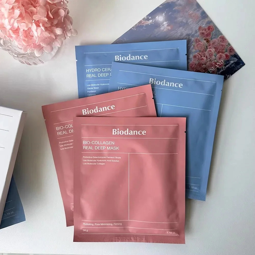 Korean Bio-Collagen Moisturizing Gel Mask | Retinol | Firming Enhance Skin Elasticity | Shrink | Pores Barrier | Repair Facial Glowing