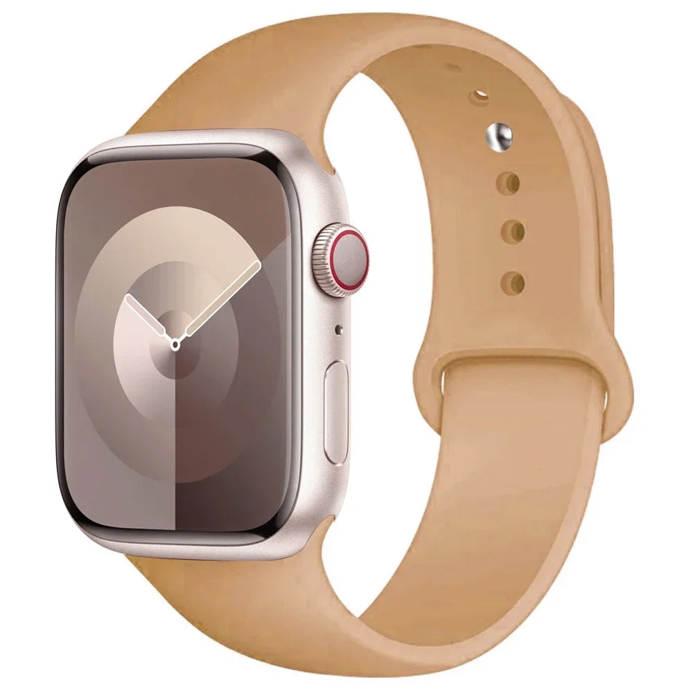 Silicone Apple Watch Band — All Series Compatible 38mm to 49mm | Free UK Delivery