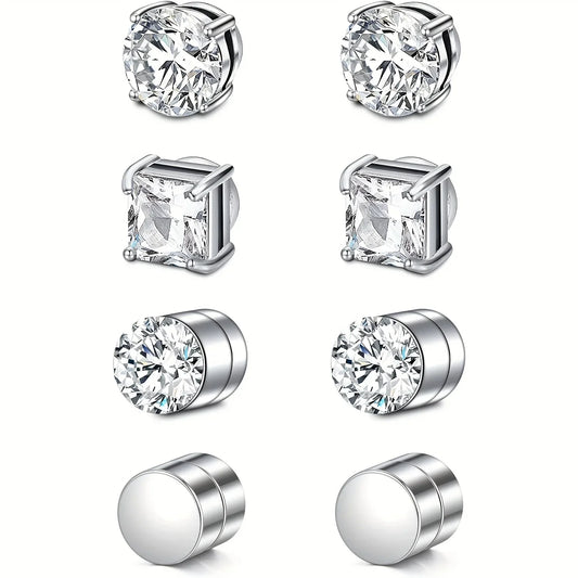 Magnetic Crystal Ear Studs