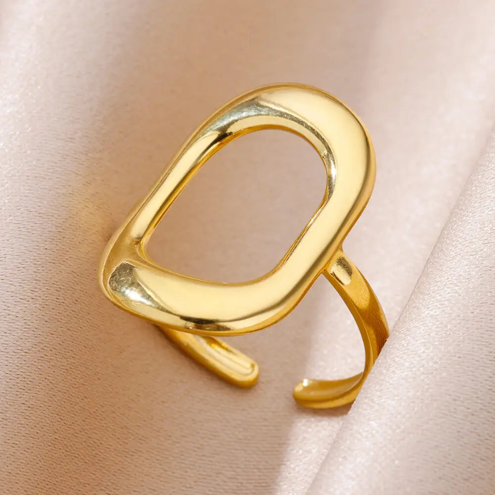 316L Stainless Steel Gold Ring — Never Fade Luxury Couples Ring | Free UK Delivery