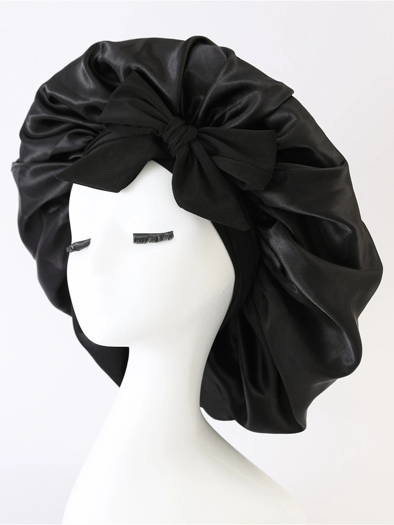 Satin Sleep Bonnet — Overnight Frizz & Curl Protection with Tie Band | Free UK Delivery