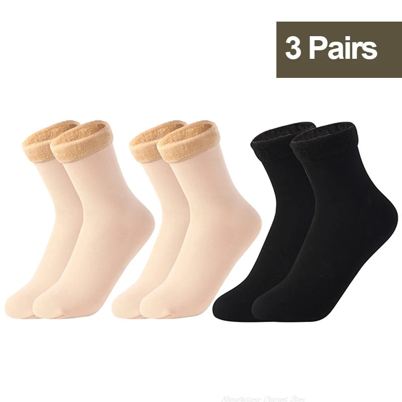Thermal Fleece Socks for Women — Thick Cosy Winter Socks for Home, Boots & Snow